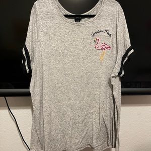 Torrid size 5 thin material T-shirt. Very soft. Like new but has been worn.